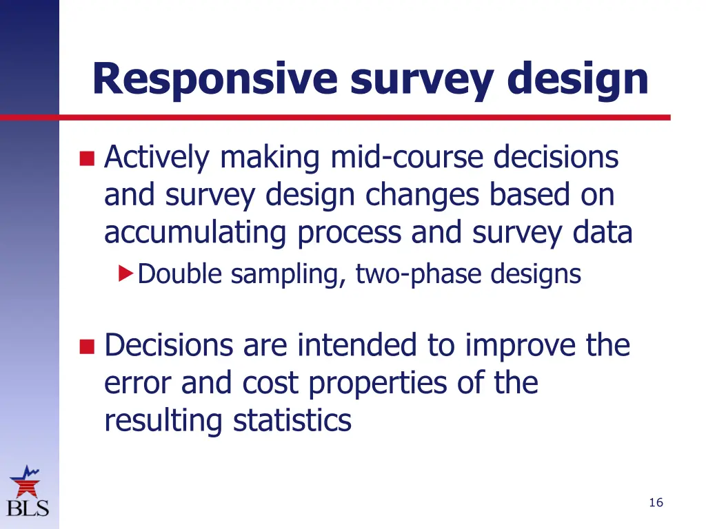 responsive survey design