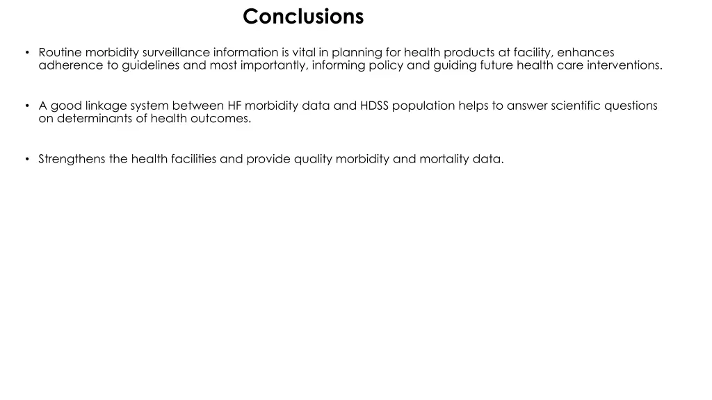 conclusions