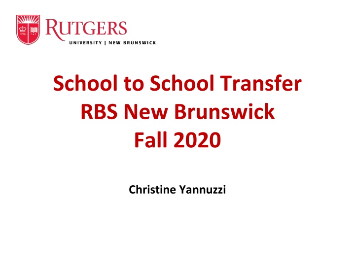 school to school transfer rbs new brunswick fall