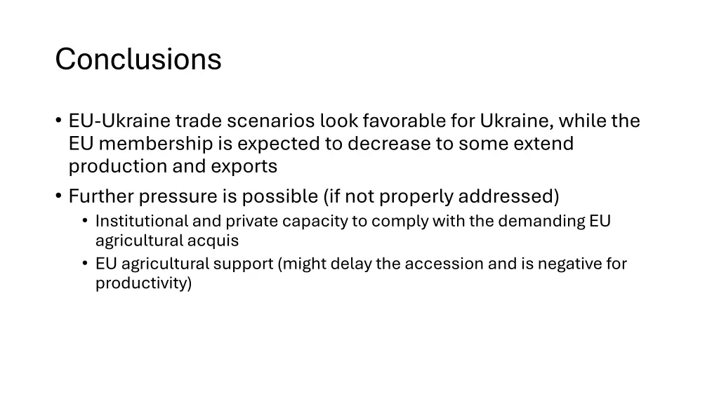 conclusions