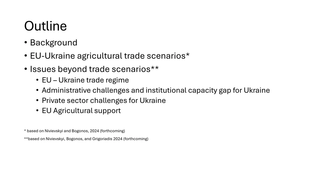 outline background eu ukraine agricultural trade
