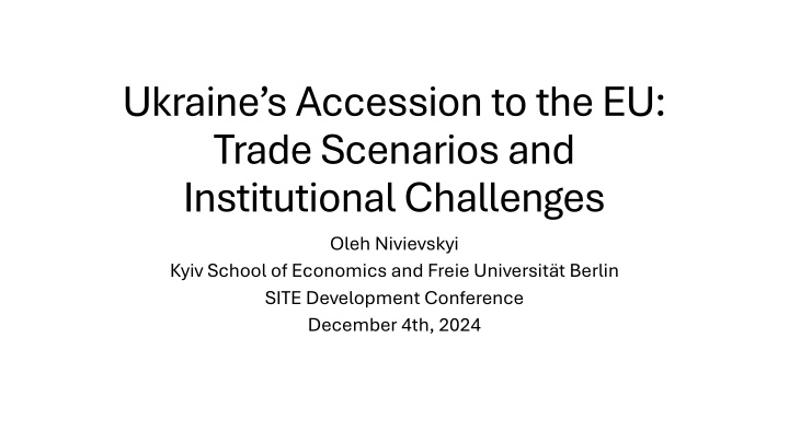 ukraine s accession to the eu trade scenarios