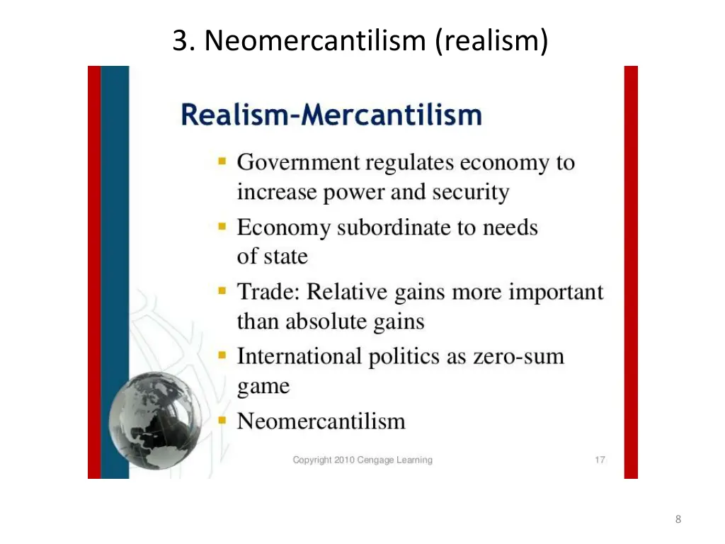 3 neomercantilism realism
