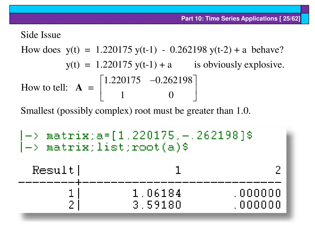 part 10 time series applications 25 62