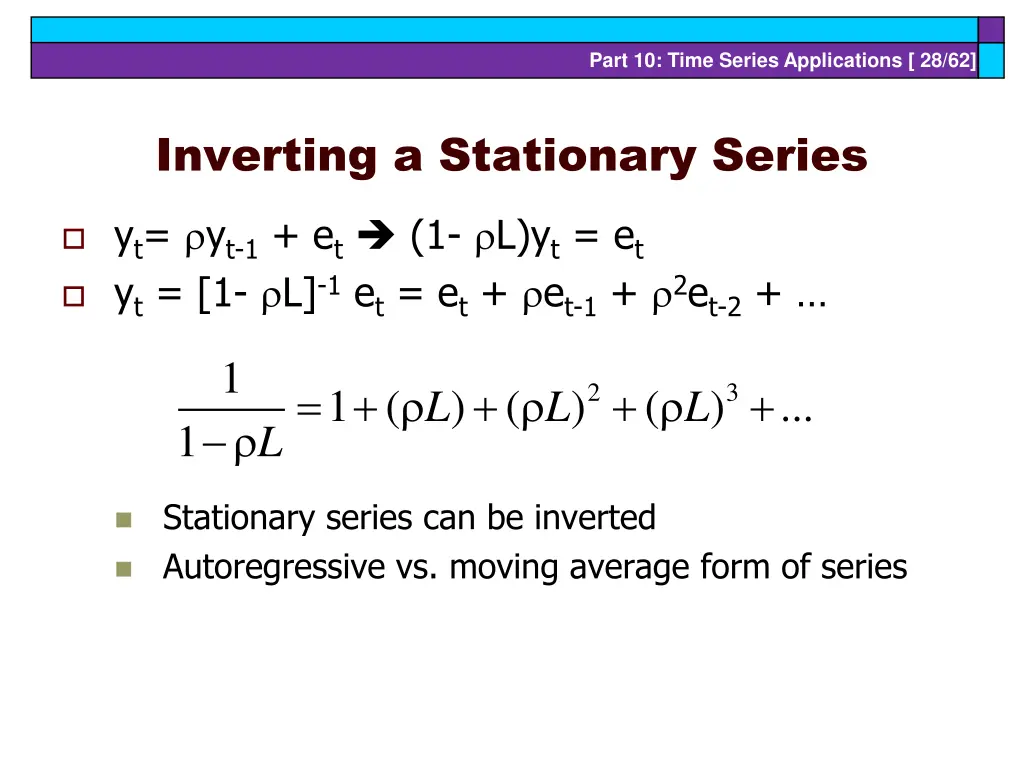 part 10 time series applications 28 62