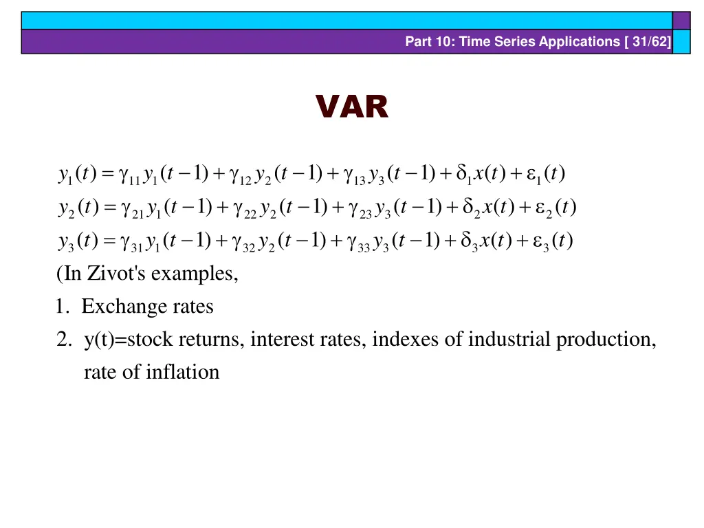 part 10 time series applications 31 62