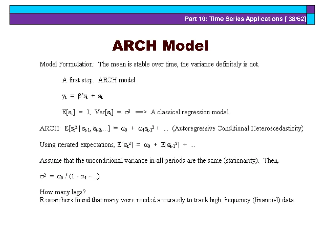 part 10 time series applications 38 62