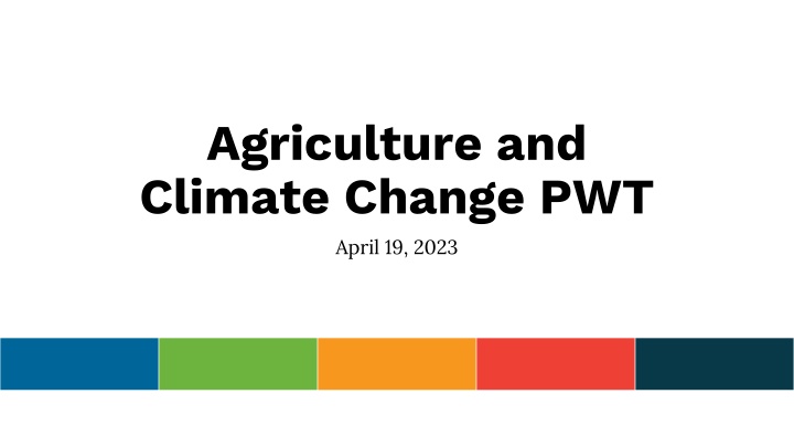agriculture and climate change pwt april 19 2023