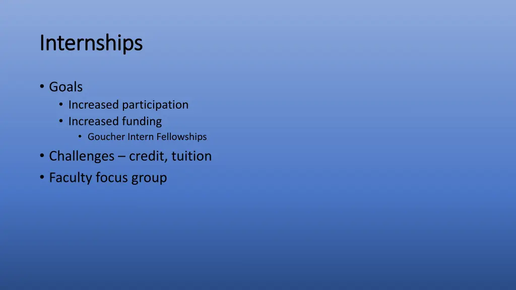 internships internships