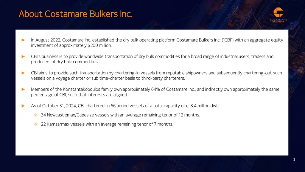 about costamare bulkers inc about costamare