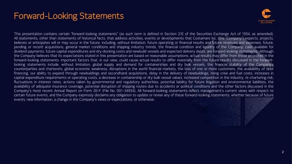forward forward looking statements looking