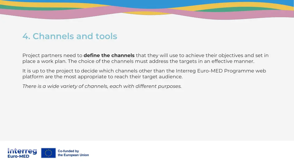 4 channels and tools