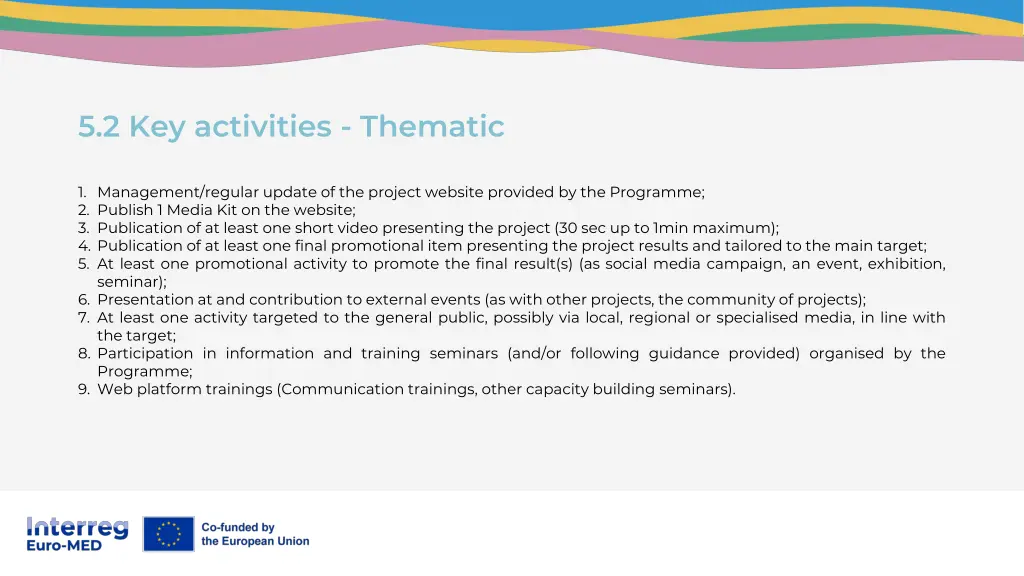5 2 key activities thematic