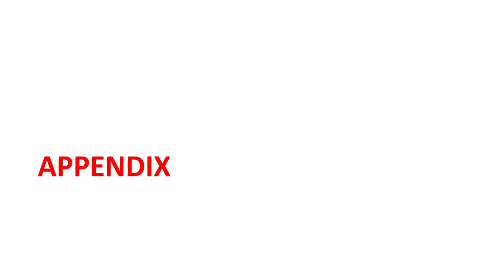 appendix