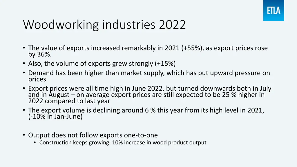 woodworking industries 2022