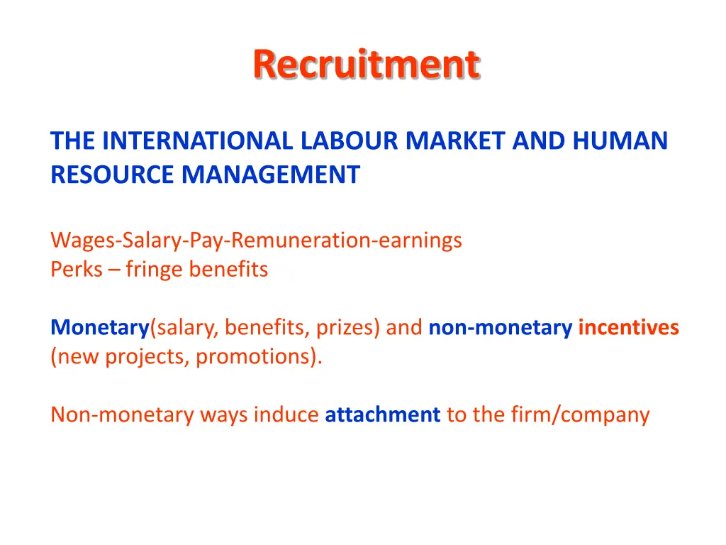recruitment