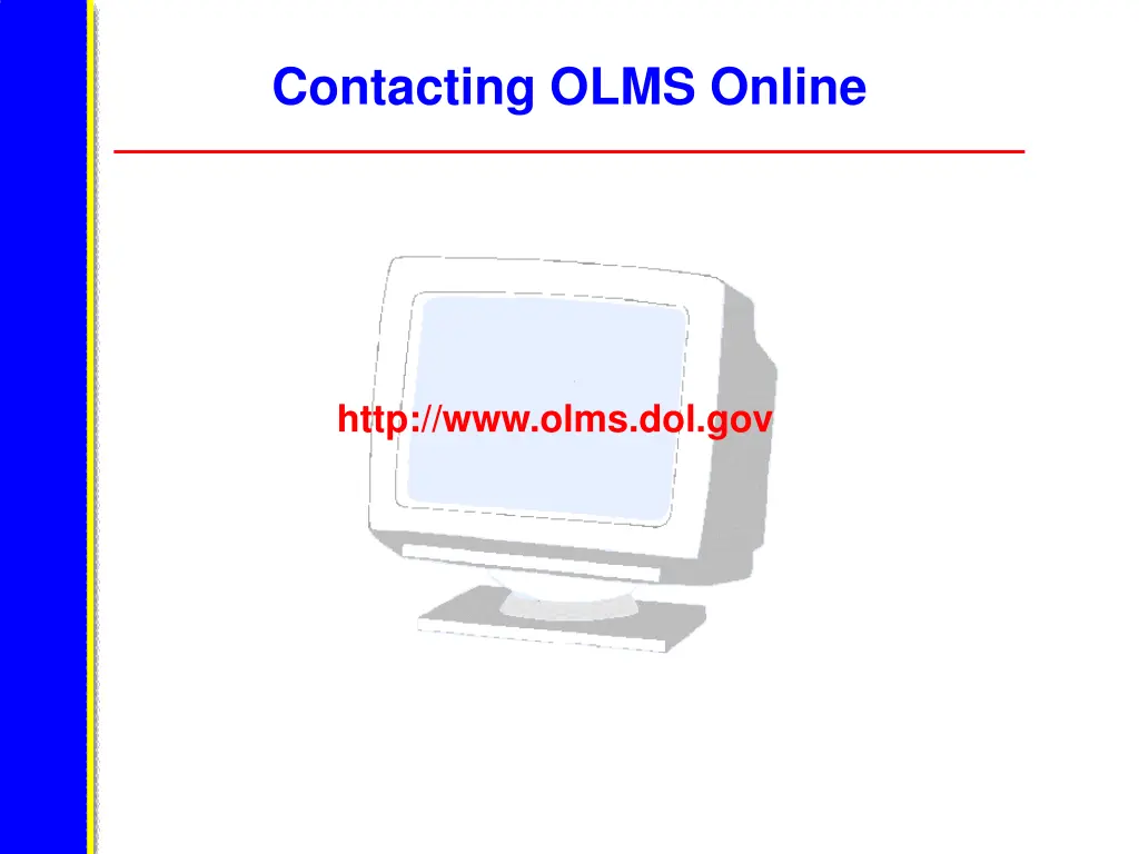 contacting olms online