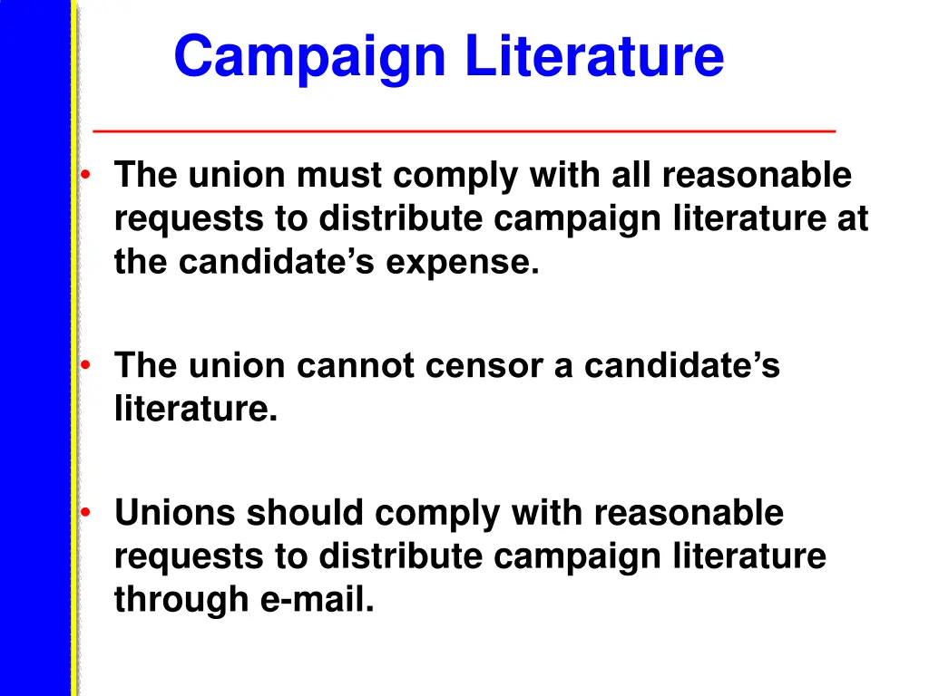 campaign literature