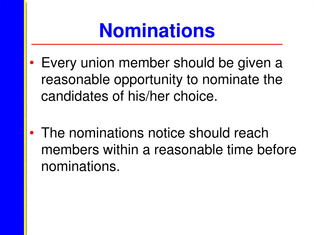nominations