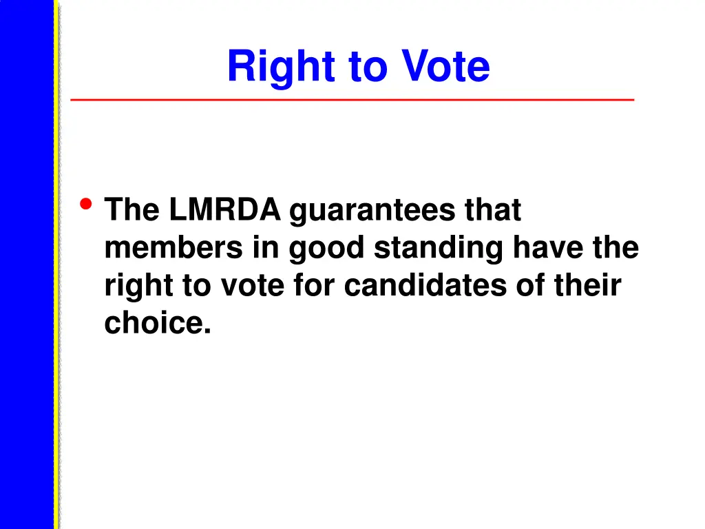 right to vote