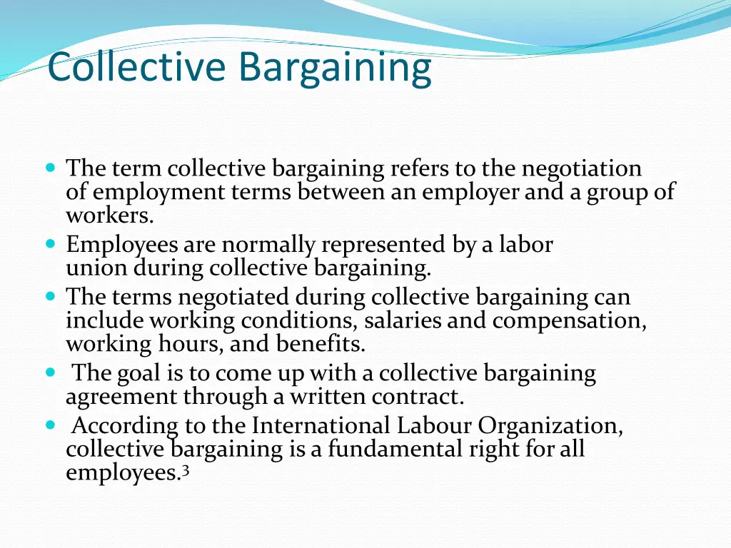 collective bargaining