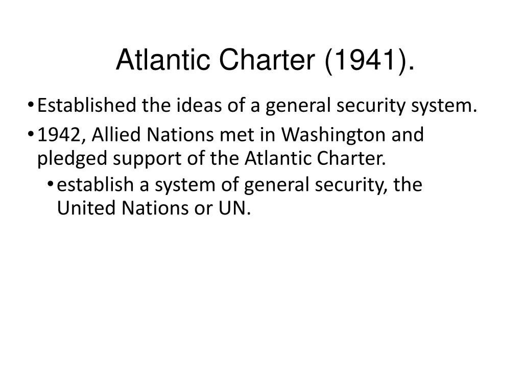 atlantic charter 1941