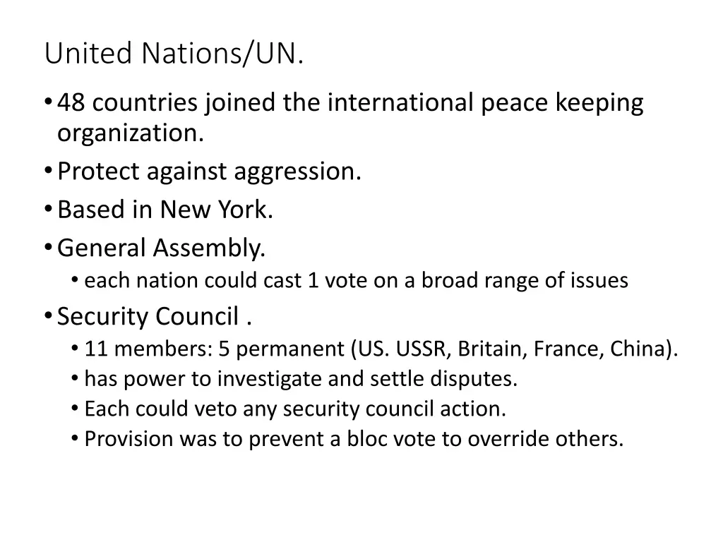 united nations un 48 countries joined