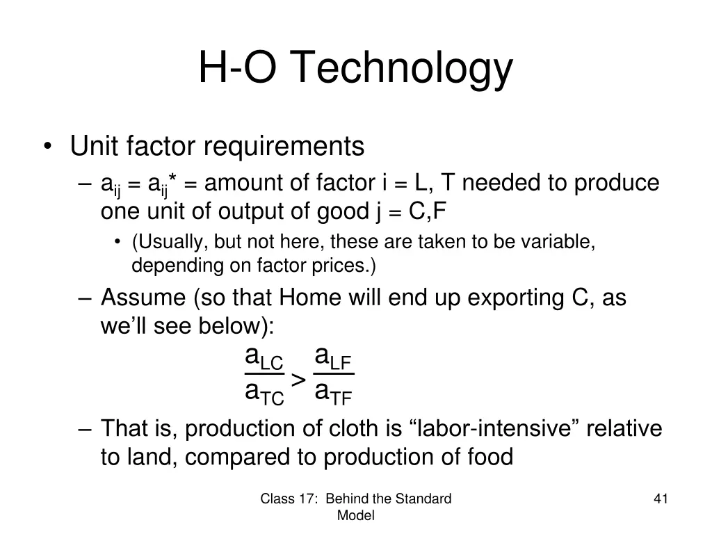 h o technology