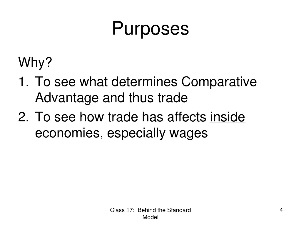 purposes