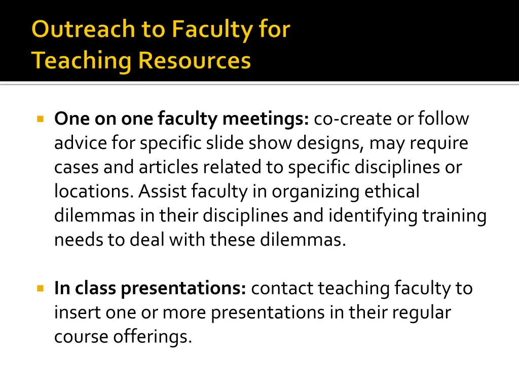 one on one faculty meetings co create or follow