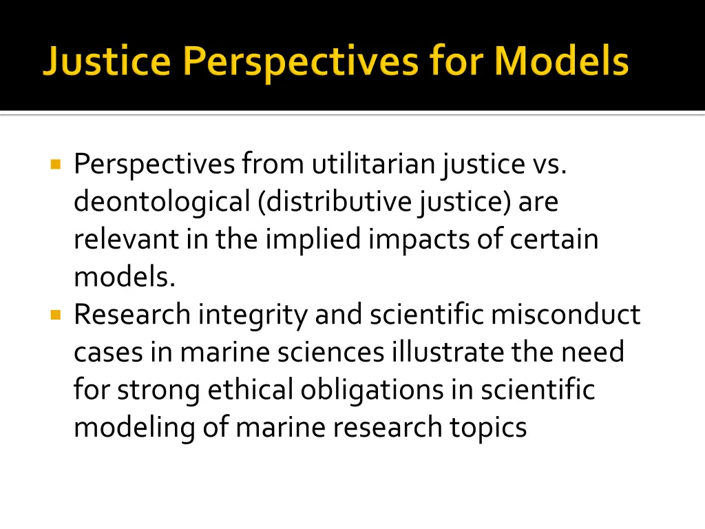 perspectives from utilitarian justice