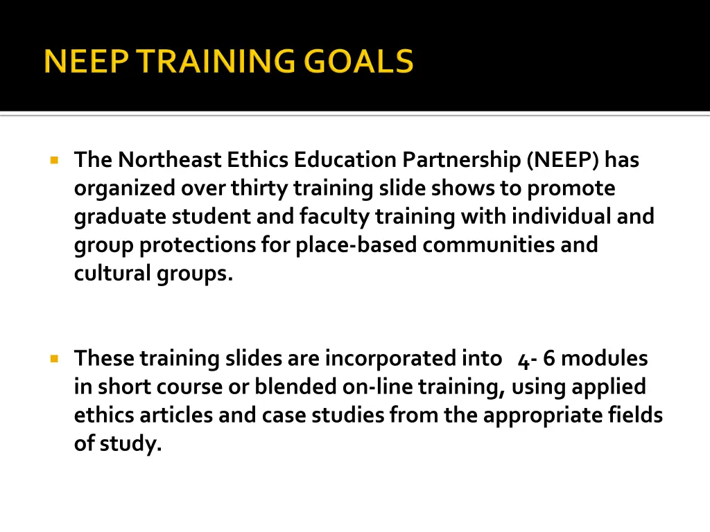 the northeast ethics education partnership neep