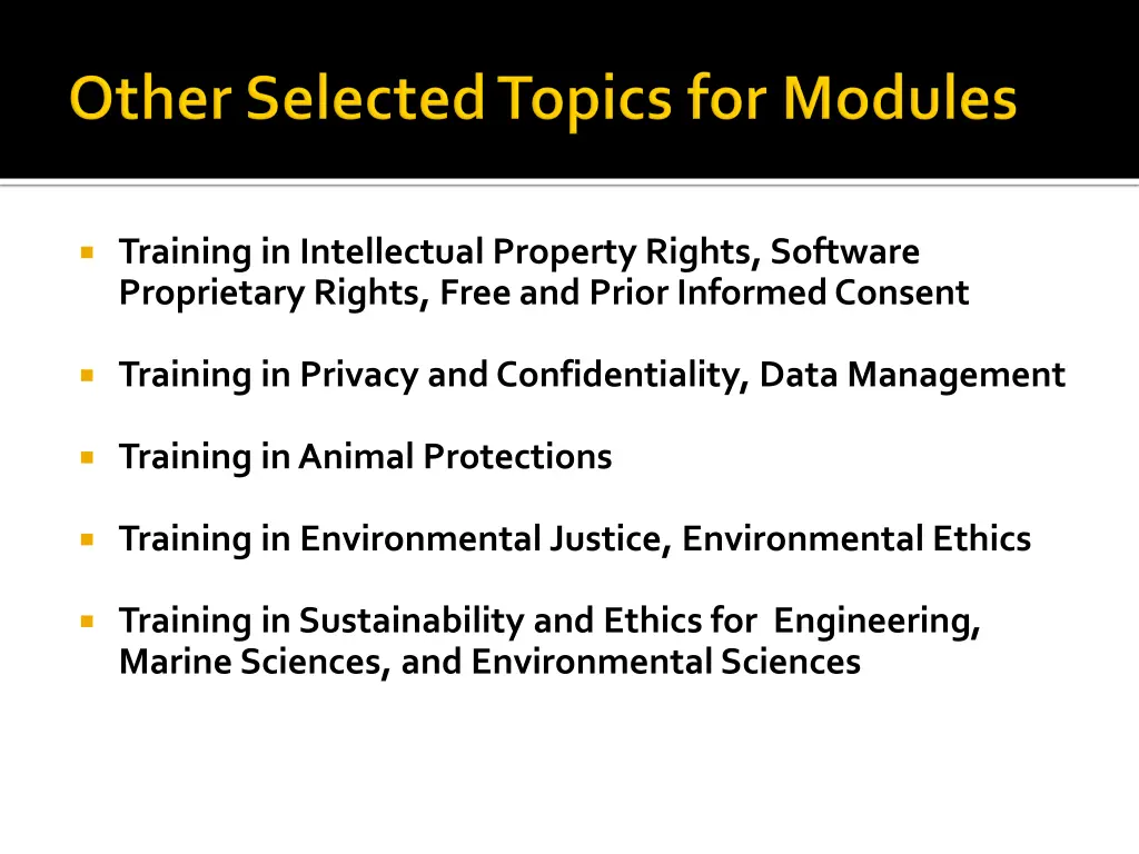training in intellectual property rights software