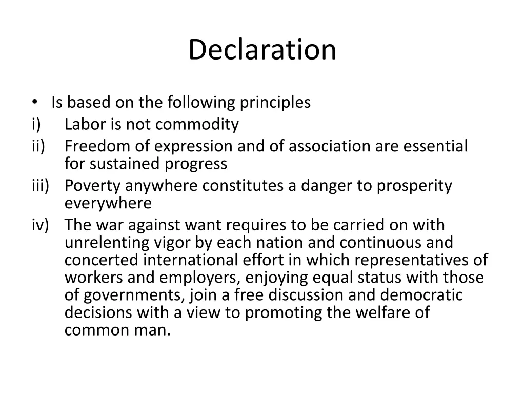 declaration