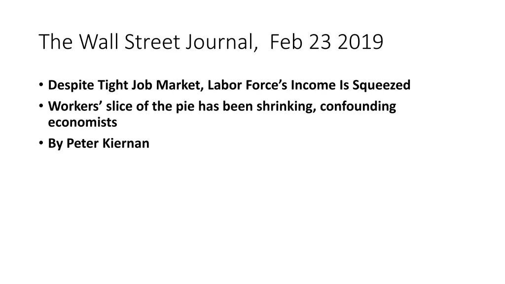 the wall street journal feb 23 2019