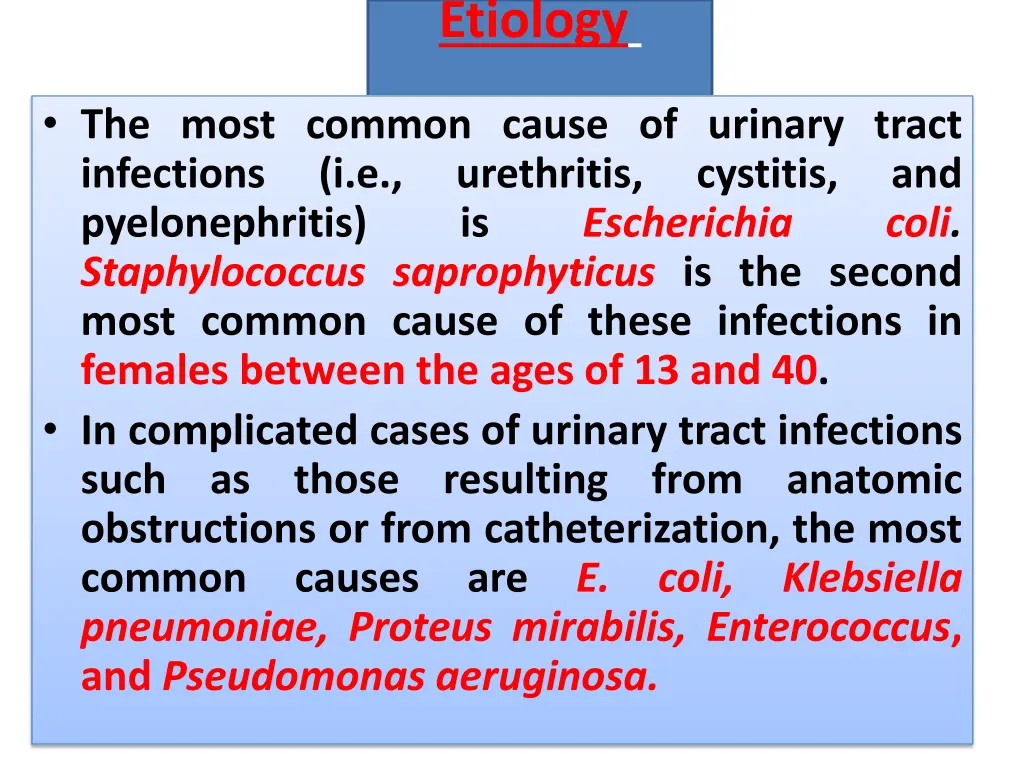 etiology