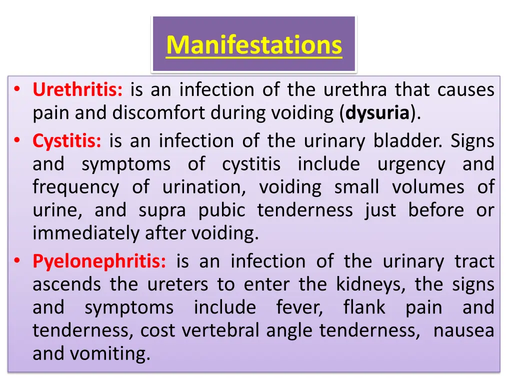 manifestations