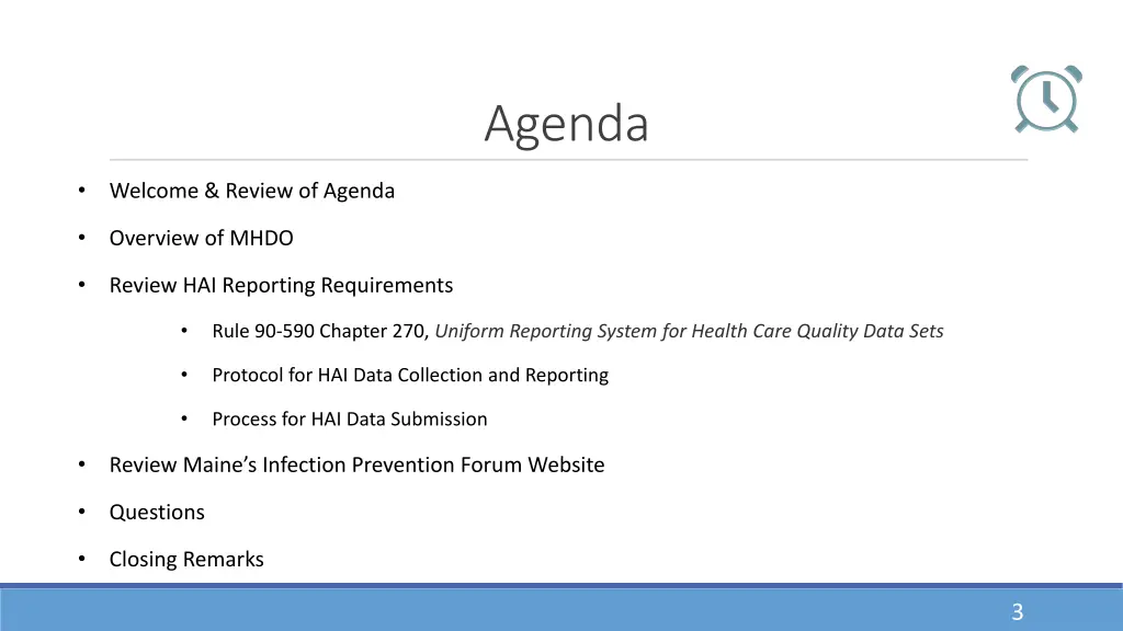 agenda