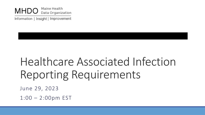 healthcare associated infection reporting
