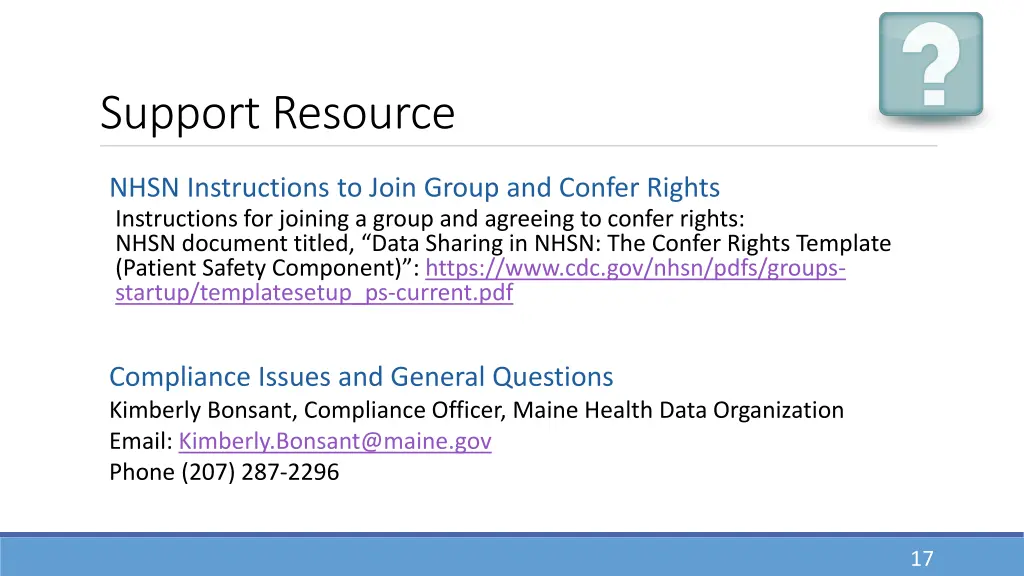 support resource