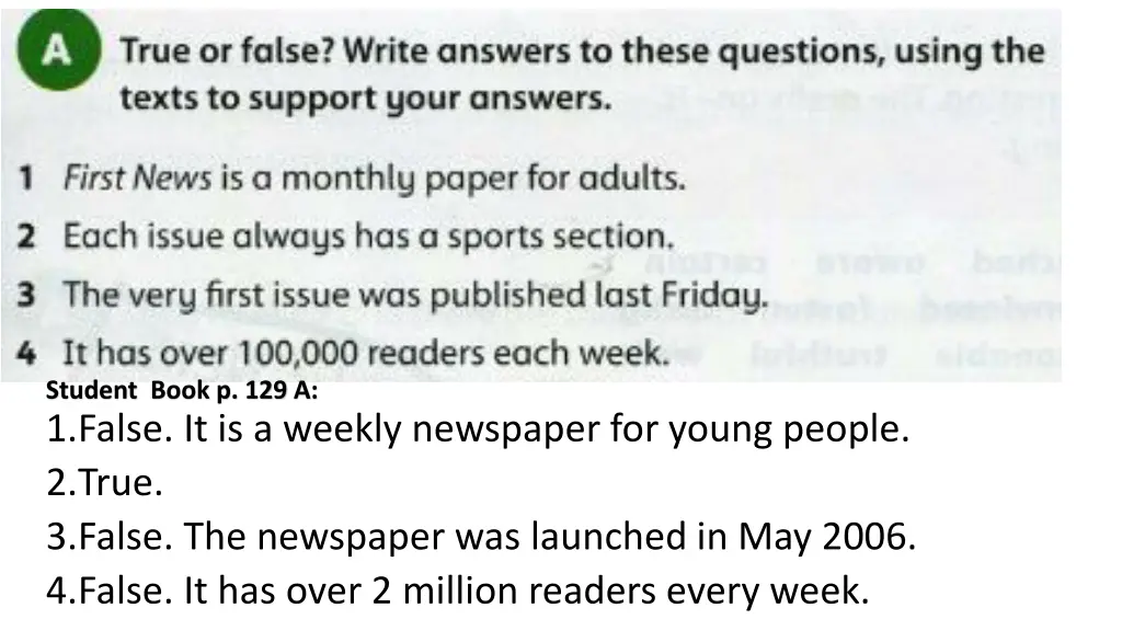 student book p 129 a
