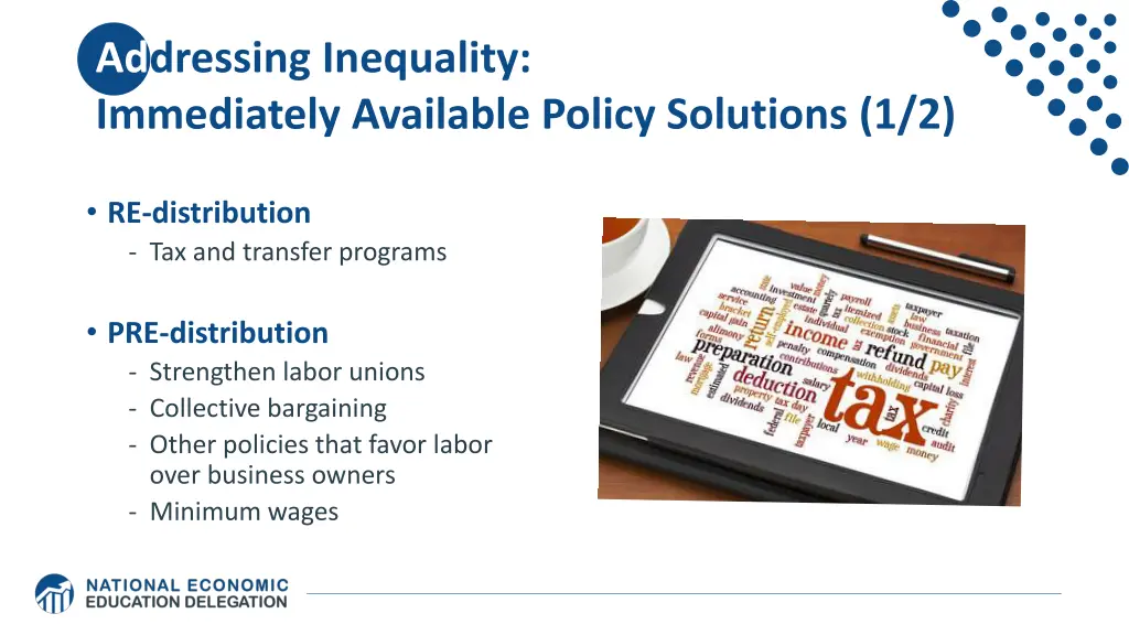 addressing inequality immediately available