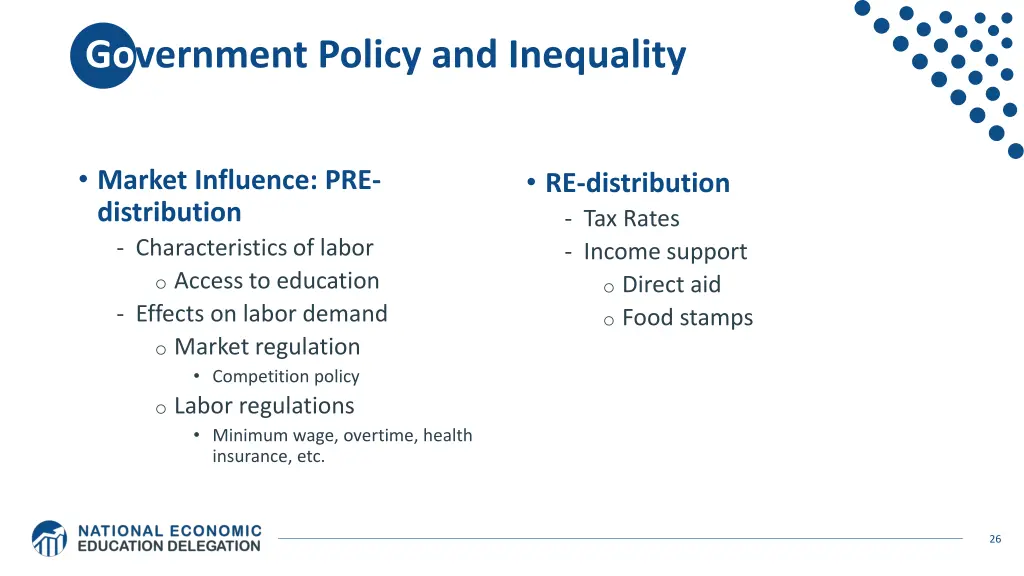 government policy and inequality