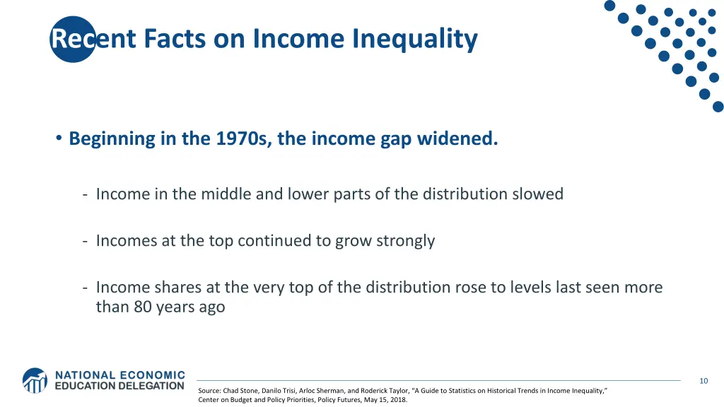 recent facts on income inequality