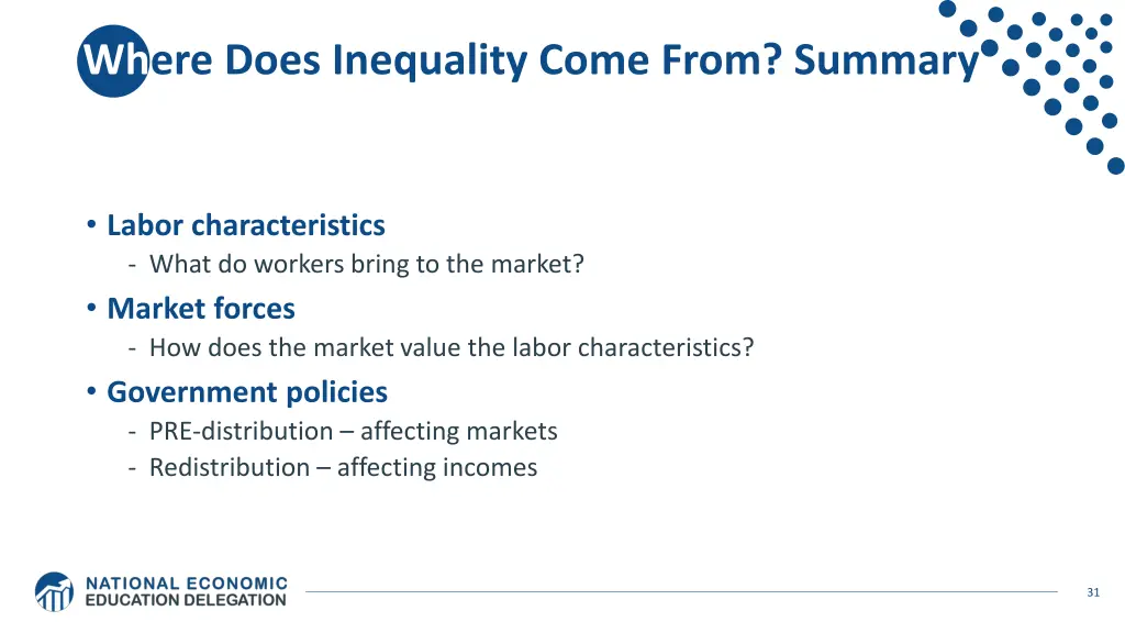 where does inequality come from summary