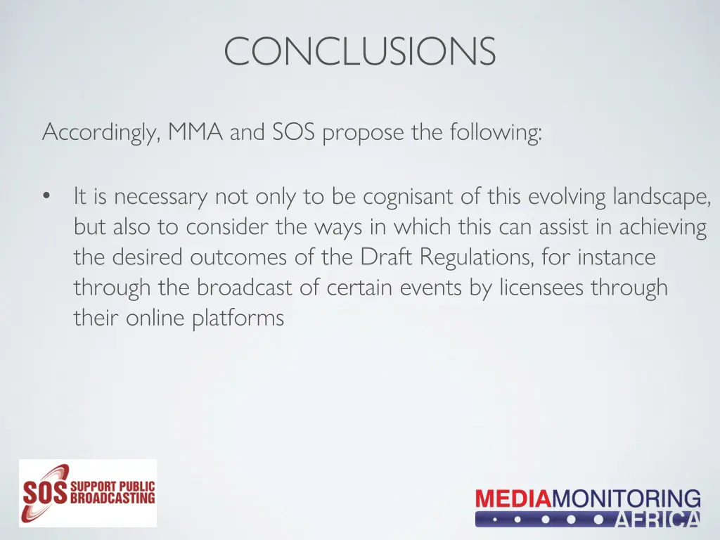 conclusions 1