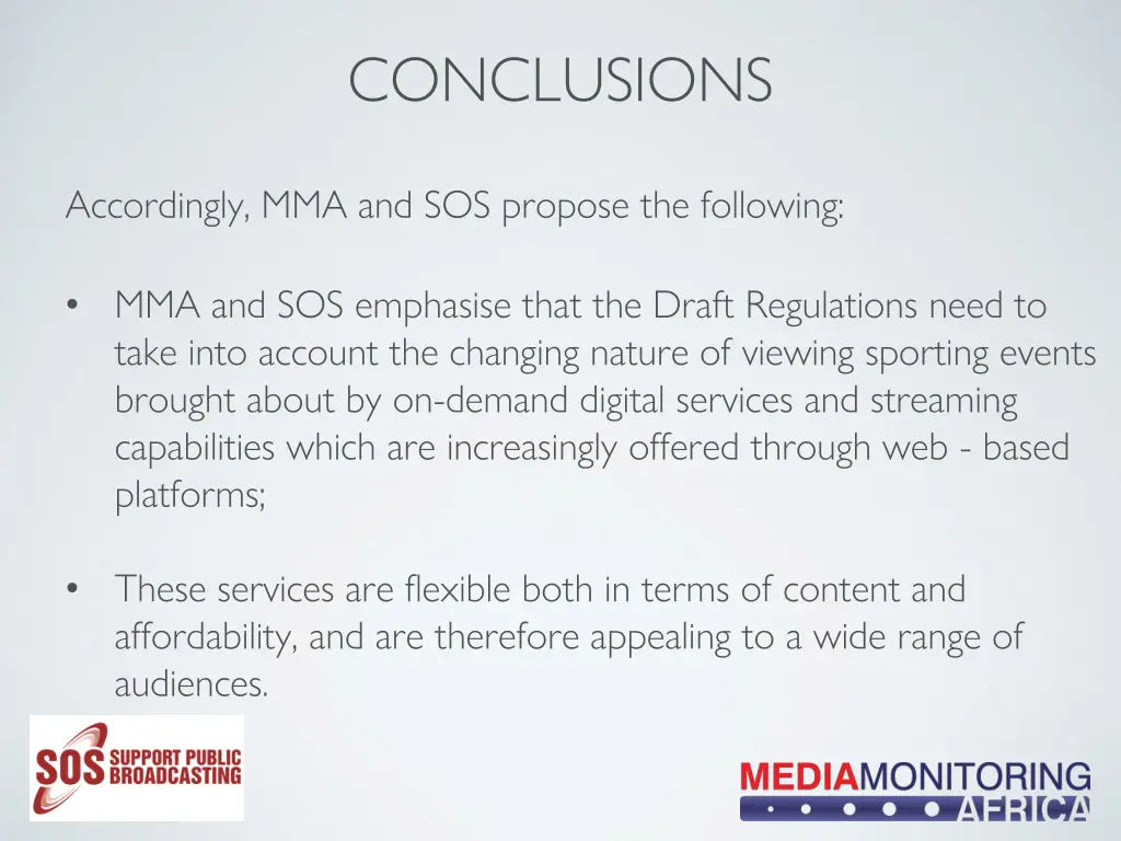 conclusions