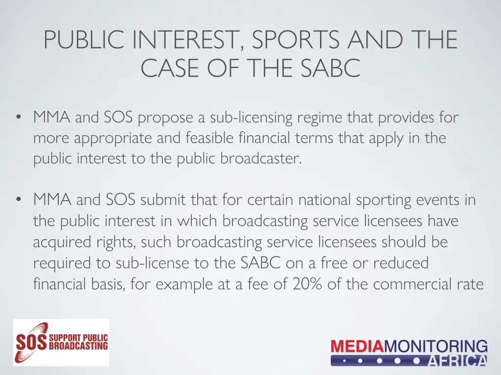 public interest sports and the case of the sabc 1