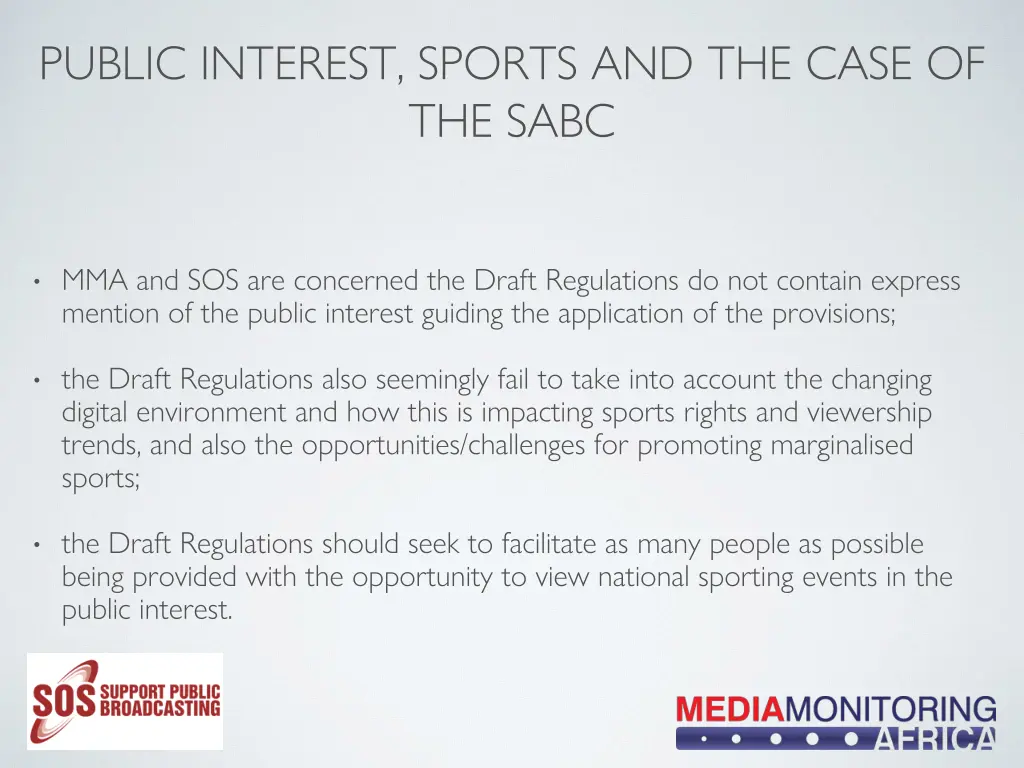 public interest sports and the case of the sabc