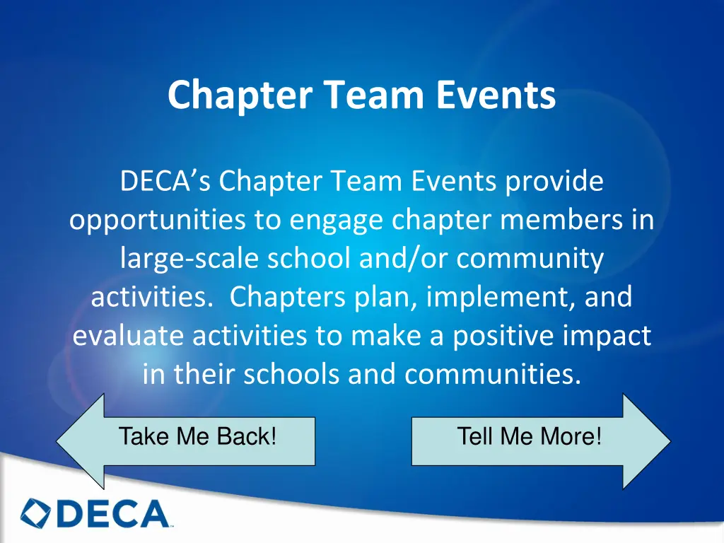 chapter team events